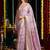 Purple soft spun cotton zari woven saree with blouse