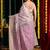 Purple soft spun cotton zari woven saree with blouse