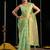 Green soft spun cotton zari woven saree with blouse