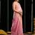 Pink soft spun cotton zari woven saree with blouse