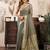 Grey khadi cotton zari woven saree with blouse