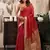 maroon zari woven khadi cotton saree