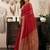 Maroon khadi cotton zari woven saree with blouse
