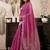 Magenta khadi cotton zari woven saree with blouse