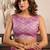 Magenta khadi cotton zari woven saree with blouse