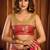 Peach soft tissue zari woven saree with blouse