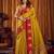 Parrot green soft tissue zari woven saree with blouse
