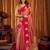 Pink soft tissue zari woven saree with blouse