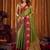 Green soft tissue zari woven saree with blouse