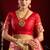 Yellow modal banarasi zari woven saree with blouse