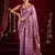 Purple modal banarasi zari woven saree with blouse