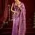 Purple modal banarasi zari woven saree with blouse