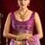 Purple modal banarasi zari woven saree with blouse