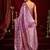 Purple modal banarasi zari woven saree with blouse