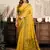 Mustard modal art silk warli work saree with blouse