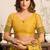 Mustard modal art silk warli work saree with blouse