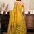 Mustard modal art silk warli work saree with blouse
