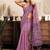 Purple modal art silk warli work saree with blouse