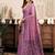 Purple modal art silk warli work saree with blouse