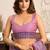 Purple modal art silk warli work saree with blouse