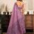 Purple modal art silk warli work saree with blouse
