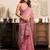 Pink modal art silk warli work saree with blouse