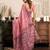 Pink modal art silk warli work saree with blouse