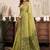 Green modal art silk warli work saree with blouse