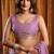 Purple khadi cotton mina work saree with blouse
