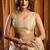 Cream khadi cotton mina work saree with blouse