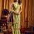 Green khadi cotton mina work saree with blouse