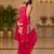 Pink zari Sequin embroidery work georgette kurta & sharara with dupatta set