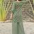 Green geometric print poly cotton fusion wear co-ord set