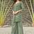 Green geometric print poly cotton fusion wear co-ord set