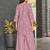 Pink geometric print poly cotton fusion wear co-ord set