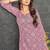 Pink geometric print poly cotton fusion wear co-ord set