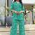 Turquoise blue paisley print rayon relaxed fit co-ord set