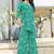 Turquoise blue paisley print rayon relaxed fit co-ord set