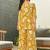 Mustard floral print rayon relaxed fit co-ord set