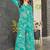 Teal blue floral print rayon relaxed fit co-ord set