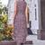 Women brown printed sleeveless straight kurta set