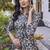 Women turquoise blue printed mandarin collar straight kurta set
