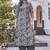 Women turquoise blue printed mandarin collar straight kurta set