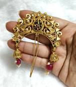 Designer hair jewellery hair accessories aambada khopa veni bun brooch juda pin hair pin for women