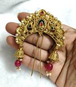 Designer hair jewellery hair accessories aambada khopa veni bun brooch juda pin hair pin for women