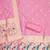 Pink soft banarasi silk zari woven design dress material
