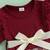 Maroon & cream butterfly print net party wear fit & flare dress for girls