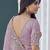 Purple embroidered tissue wedding saree with premium embroidered blouse fabric