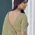 Green embroidered tissue wedding saree with premium embroidered blouse fabric