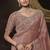 Purple embroidered tissue wedding saree with premium embroidered blouse fabric